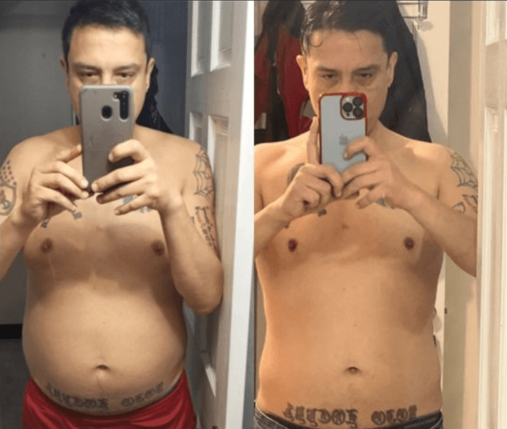 Transformação de Ricardo Mendes - Antes e Depois